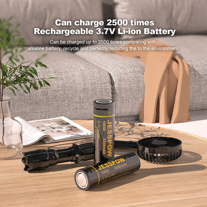 18650 Rechargeable Battery - 2 Pack