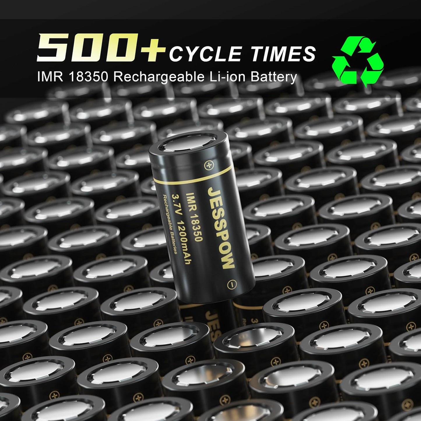 18350 Rechargeable Battery 3.7V - 2 Pack