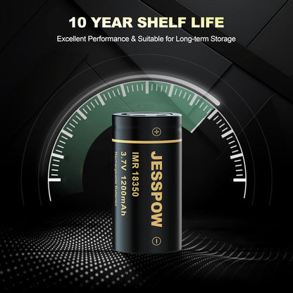 18350 Rechargeable Battery 3.7V - 2 Pack