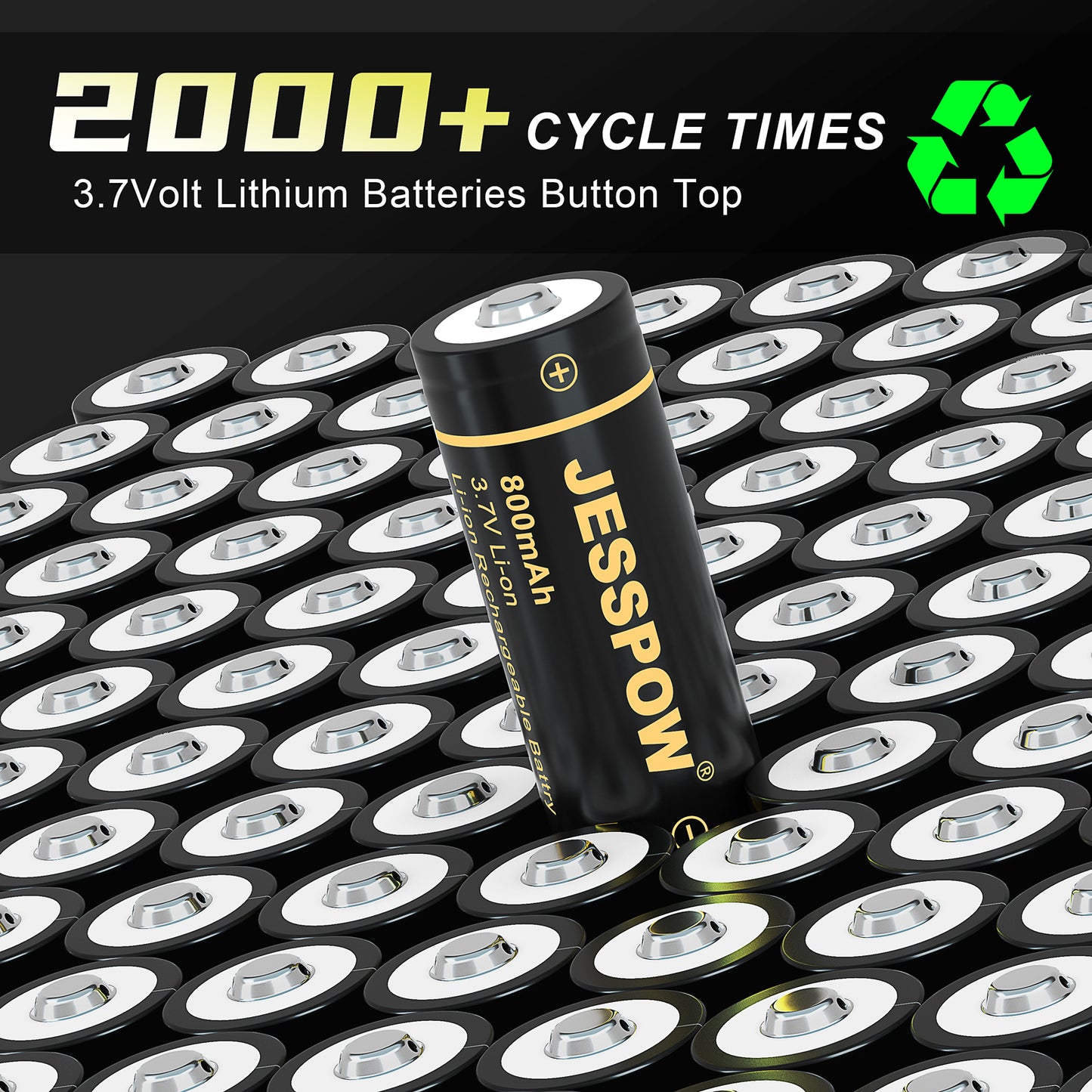 14500 Rechargeable Battery 3.7V - 4 Pack