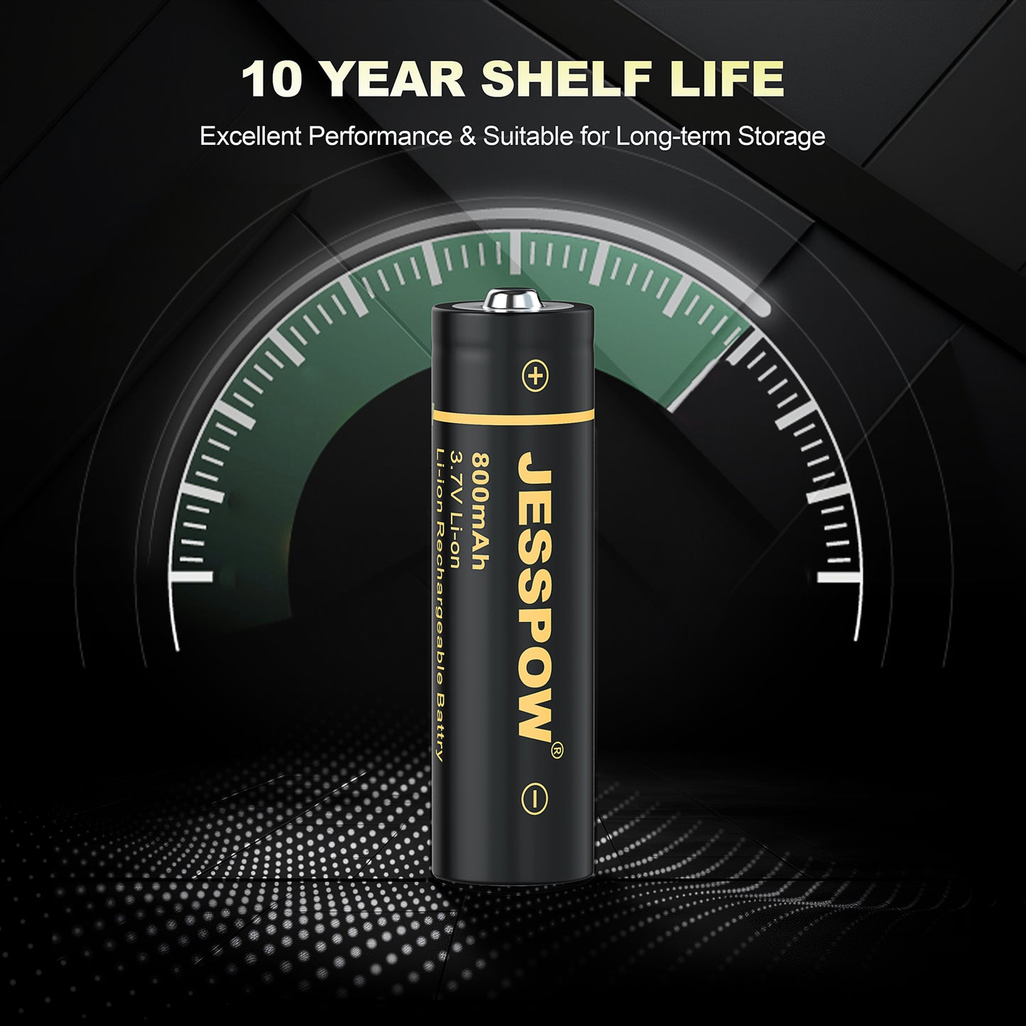 14500 Rechargeable Battery Lithium with Charger-4 Pack