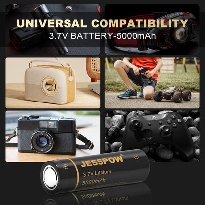 2 Pack 21700 3.7 V Rechargeable Batteries