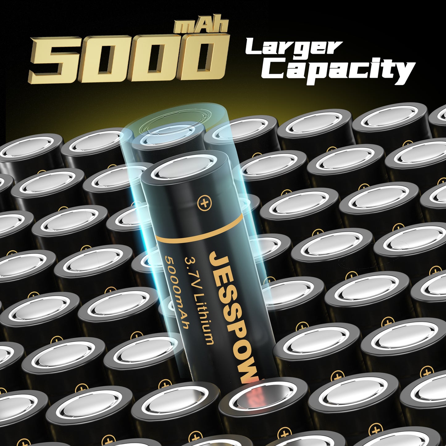 4 Pack 21700 3.7 V Rechargeable Batteries